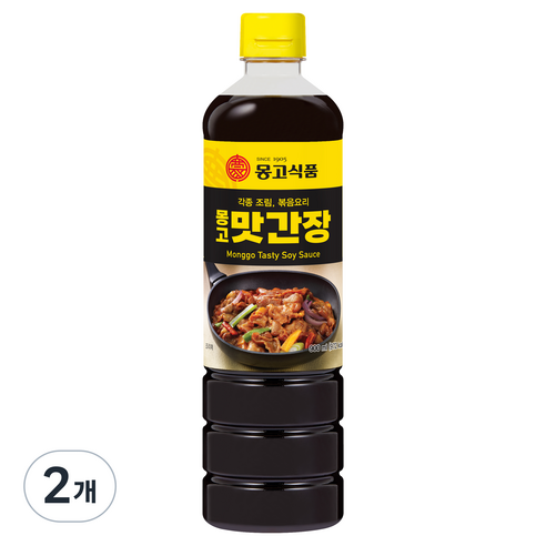 몽고간장 맛간장, 900ml, 2개