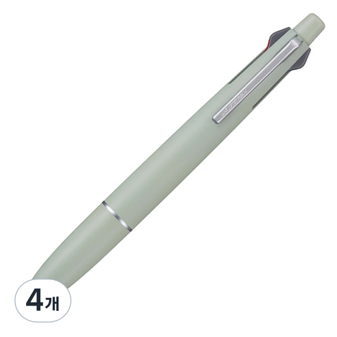 제트스트림 라이트 터치 잉크 멀티펜 MSXE-LS 0.5mm, 그라스그린, 4개