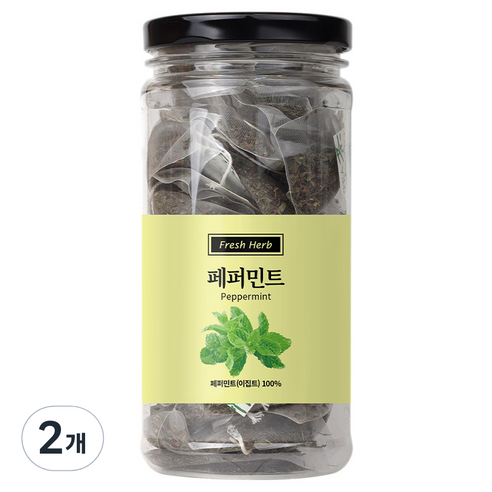 신선약초 페퍼민트 삼각티백, 20개입, 2개