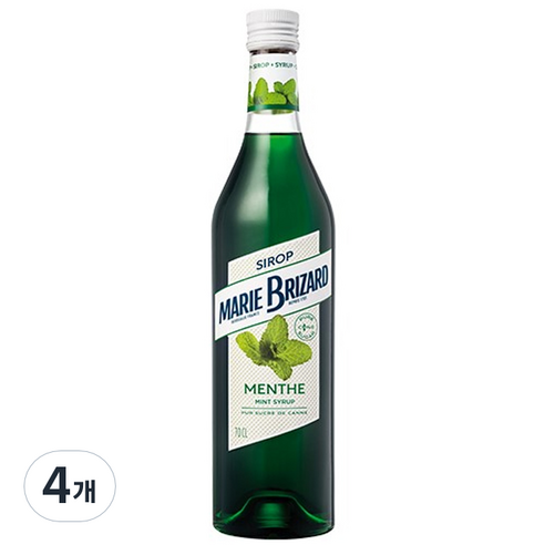 마리브리자드 민트 시럽, 700ml, 4개