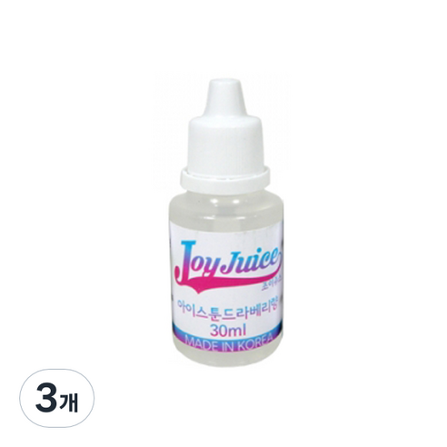 아로마조이 조이쥬스 슬라임 향료 30ml, 3개, 아이스툰드라베리