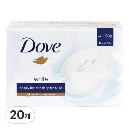 도브 뷰티 바 비누, 100g, 20개입