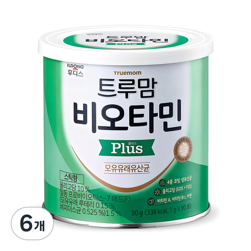 트루맘 일동후디스 비오타민 플러스 프리바이오틱스, 90g, 6개