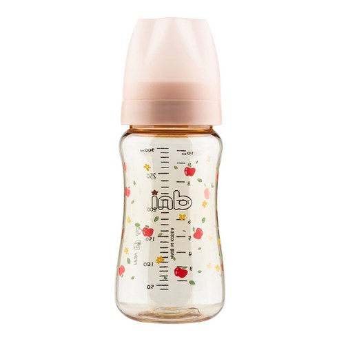 아이앤비 프리미엄 2 in 1 PPSU 젖병 300ml, 베이지핑크, 1개