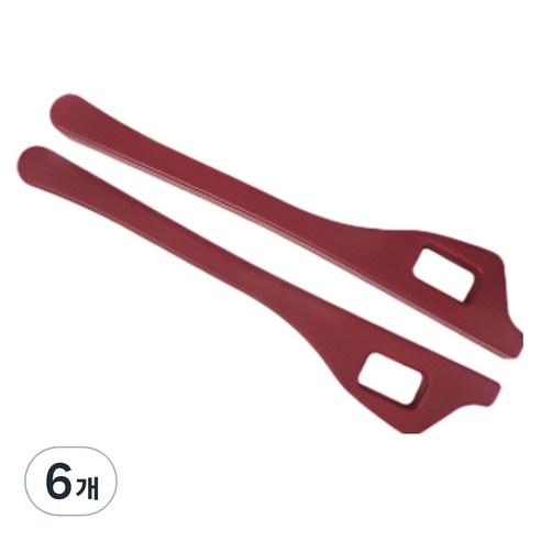 오토크루 폴리우레탄 차량 시트틈새 쿠션 AC-S3, 와인, 6개