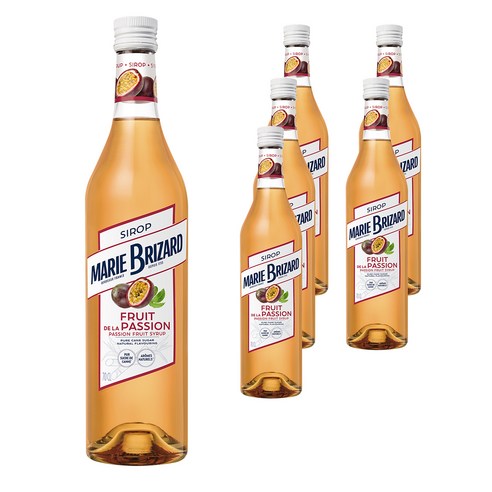 마리브리자드 패션프루츠 시럽, 700ml, 6개