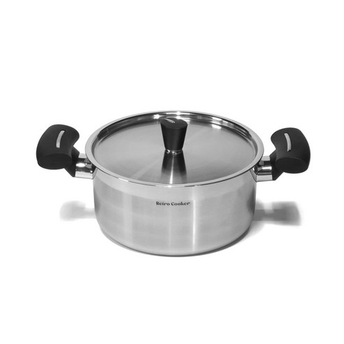 키친아트 인덕션 레트로 쿠커 양수냄비, 20cm, 1개