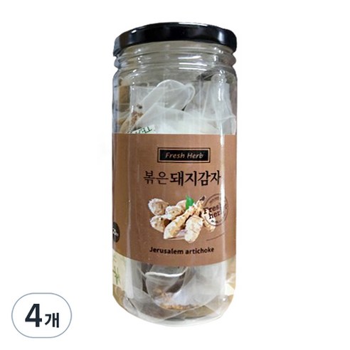 신선약초 볶은돼지감자차 삼각티백, 1g, 20개입, 4개