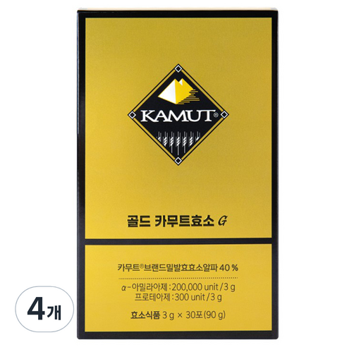 카무트 그레인온 골드 카무트효소G, 90g, 4개