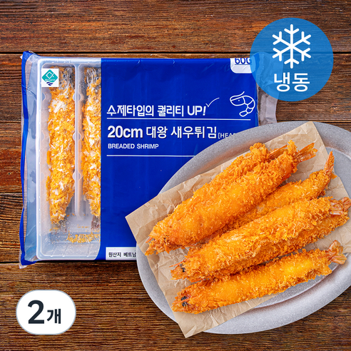 갈란트 20 cm 대왕 새우튀김 60g x 6개입 (냉동), 360g, 2개