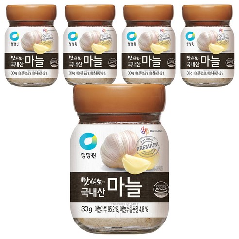 맛선생 국내산 마늘 향신료, 30g, 5개
