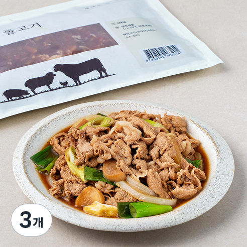 오늘차림 한돈 양념 불고기, 3개, 600g