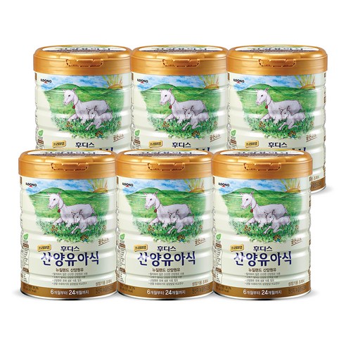 일동후디스 프리미엄 후디스 산양 유아식 분유 4단계, 800g, 6개 800g × 6개 섬네일