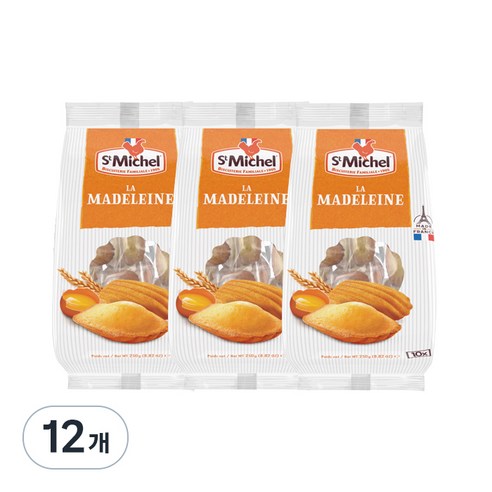 생미쉘 마들렝 과자케이크, 250g, 12개