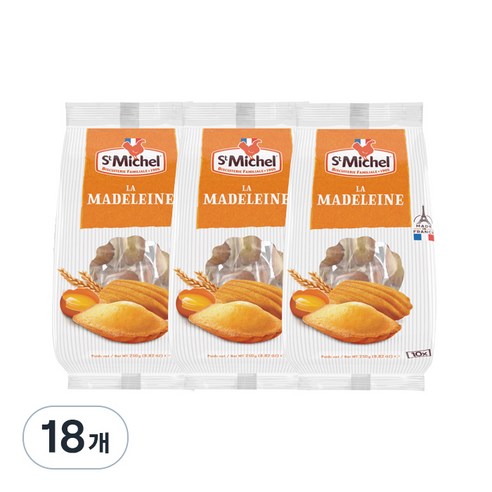 생미쉘 마들렝 과자케이크, 250g, 18개