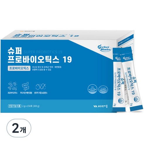 비타민마을 퍼펙트바이오틱스 슈퍼 프로바이오틱스19 생유산균, 300g, 2개
