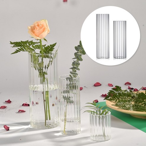 비비드닷 홈 인테리어 모던 유리 화병: 가정 장식에 현대적 우아함을 더함