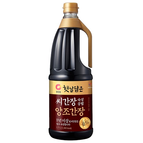 대상 청정원 씨간장 숙성 양조간장 골드, 1개, 1.7L