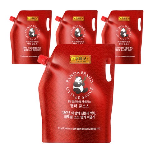 이금기 팬더 굴소스 파우치, 2kg, 4개