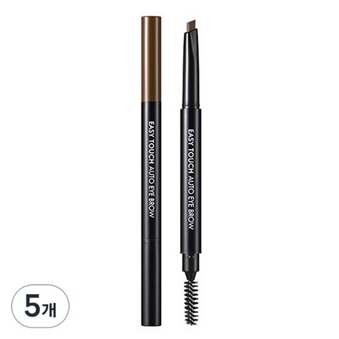 토니모리 이지터치 오토 아이브로우 0.4g, 03 다크브라운, 5개