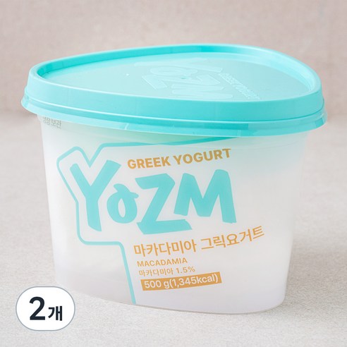 요즘 마카다미아 그릭 요거트, 500g, 2개