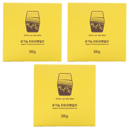 정성다린 유기농 타타리 메밀차 100g, 1개입, 3개