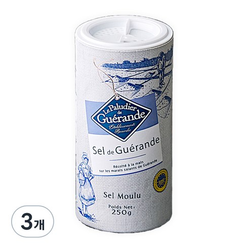 게랑드 가는 토판 천일염, 250g, 3개