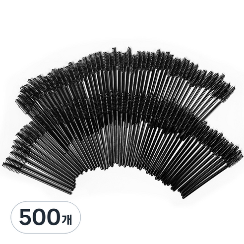 다크니스 일회용 마스카라 브러시, 블랙, 500개