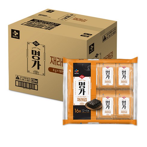 CJ 제일제당 명가김 재래김, 64g, 10개