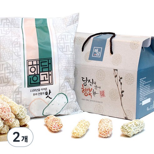 해담한과 찹쌀유과, 500g, 2개