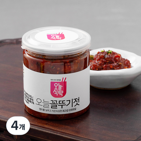 오늘식탁 강경 꼴뚜기젓, 250g, 4개