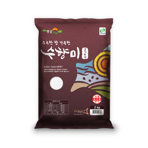 수향미 골든퀸 3호 백미, 2kg, 1개 2kg × 1개 섬네일