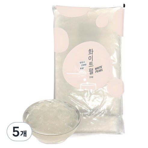 네이쳐티 화이트 타피오카 펄, 1kg, 1개입, 5개