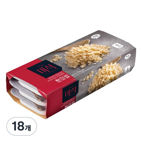 한채원 밥대신 95 칼로리 귀리 현미 곤약밥, 110g, 24개 현미밥 9 더미식 현미밥, 180g, 18개