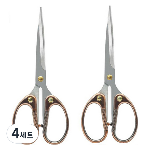 마다꾸미 다용도 스테인리스 가위, 브론즈(가위), 4세트