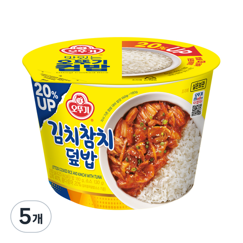 맛있는 오뚜기 컵밥 김치참치덮밥, 310g, 6개