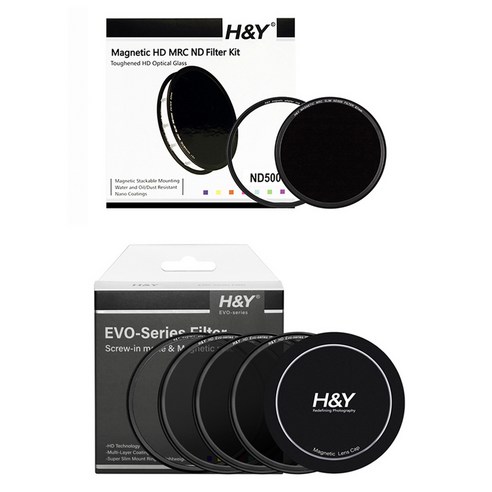 에이치앤와이 HD Evo IR ND8 / 64 / 1000 + RI ND1000000 95mm 마그네틱필터 세트, 1세트, IR ND8/64/1000 + IR ND100만 (95mm)