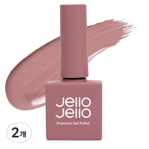 젤로젤로 프리미엄 젤 폴리쉬 10ml, JC-18 느와르티티안, 2개