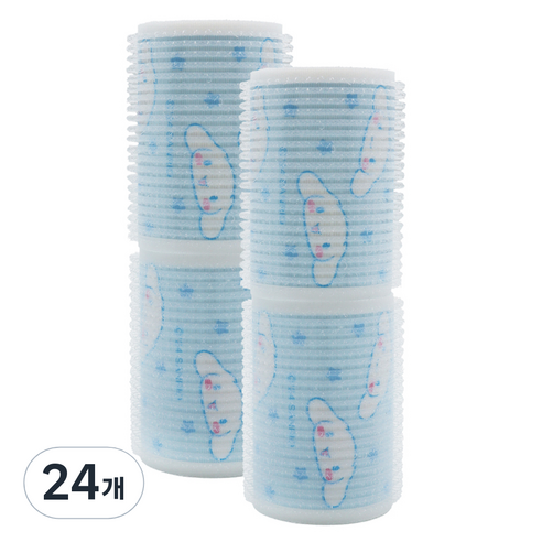 산리오 시나모롤 모션 헤어롤 40mm, 블루, 24개