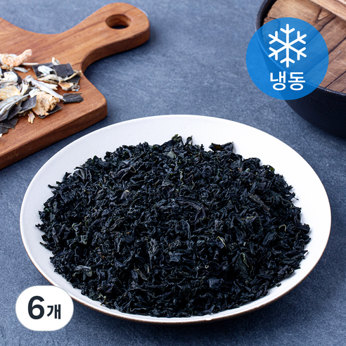 사랑해어 자른 미역 (냉동), 6개, 80g