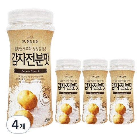 성진 국내산 감자전분맛, 450g, 4개