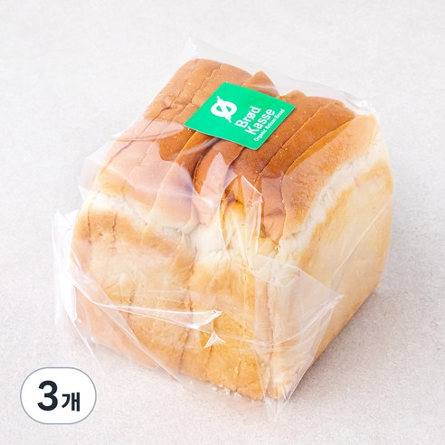 브로드카세 단백질을더한 발효종 우유식빵, 490g, 3개