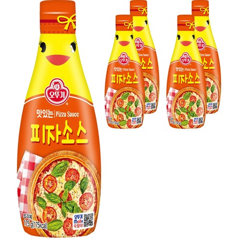 오뚜기 맛있는 피자소스, 175g, 5개
