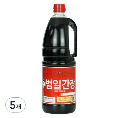 범일 간장, 5개, 1.7L
