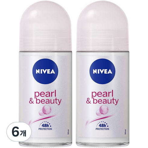 니베아 펄앤 뷰티 데오드란트, 50ml, 6개