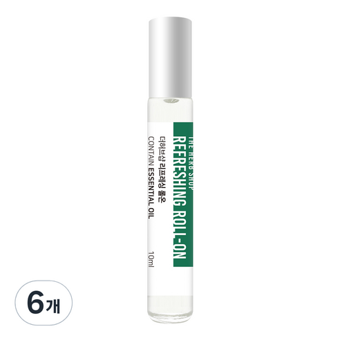 더허브샵 아로마 롤온 리프레싱, 6개, 10ml