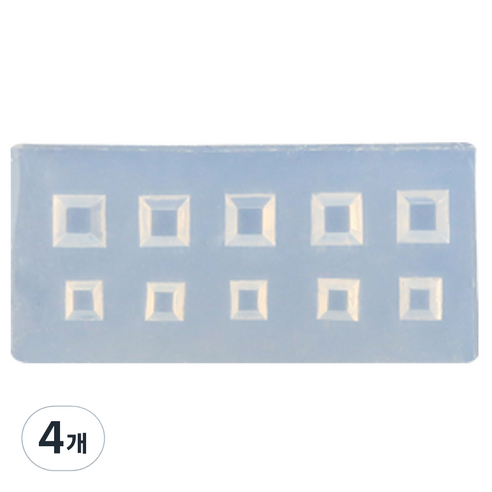 네일스케치 3D 네일몰드, 7 사각큐빅 소, 4개