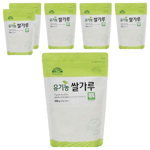 [오가닉스토리] 오가닉스토리 유기농 쌀가루, 500g, 6개
