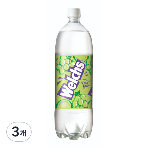 웰치 소다 화이트그레이프, 3개, 1.5L