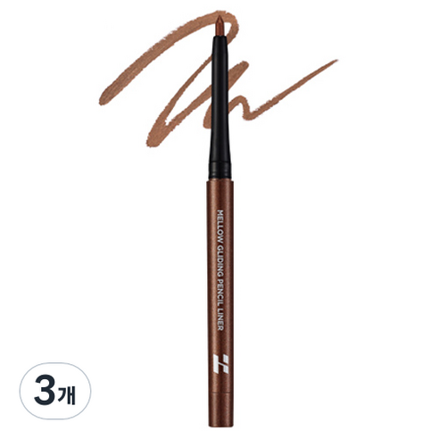 홀리카홀리카 멜로우 글라이딩 펜슬 라이너 0.3g, 08 모카글리츠, 3개